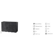 DEROMA MILLENNIUM FENCE ANTRACIT 98x37x62 cm