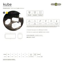 KUBE Light bench 100x40x40 cm