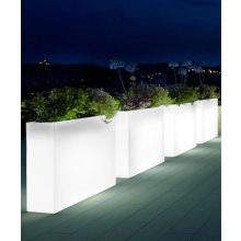 KUBE HIGH SLIM Light cassetta plant box  80x25x70 cm