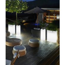 KUBE TOWER Light jardinieră luminoasă pentru plante