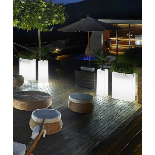 KUBE TOWER Light jardinieră luminoasă pentru plante