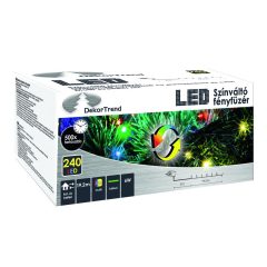 Színváltó fényfüzér kül és beltérre