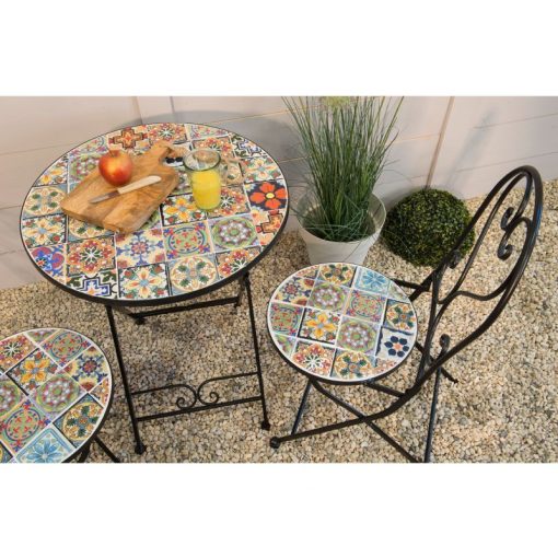 Bistro szék fémből összecsukható 39 cm x 47 cm x 94 cm