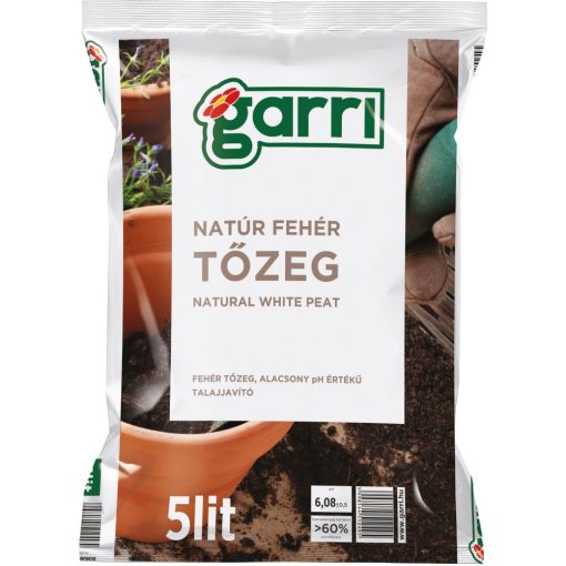 GARRI natúr fehér tőzeg 10 Literes