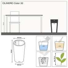 Lechuza CILINDRO Color All-in-One Set 