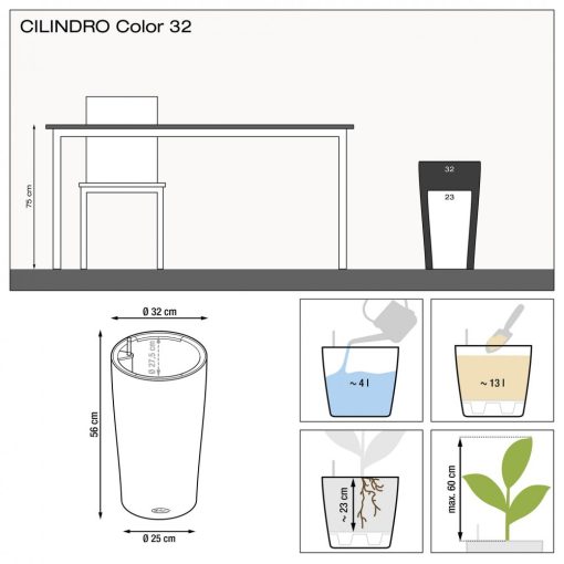 Lechuza CILINDRO Color All-in-One Set 