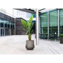 Polystone Coated Darcy Raw Grey ghiveci decorativ