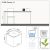 Lechuza Cube Glossy Triple + Lechuza Cube Glossy 14