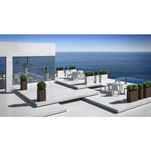 Kube High Slim flower pot