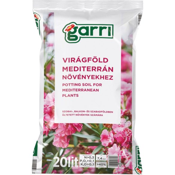 GARRI"C" Virágföld: Mediterrán 20 literes
