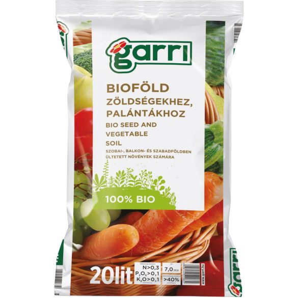 GARRI Bioföld palántákhoz és zöldségekhez 20 Literes