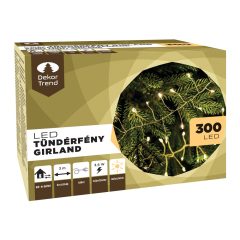   Tündérfény Girland - meleg fehér ezüst kábellel-700 cm, 700 LED 