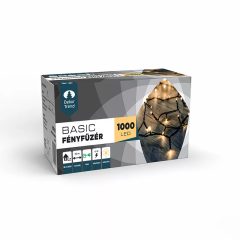   Dekortrend Kültéri és Beltéri LED Fényfüzér, 50 méteres, 1000 db Meleg fehér LED