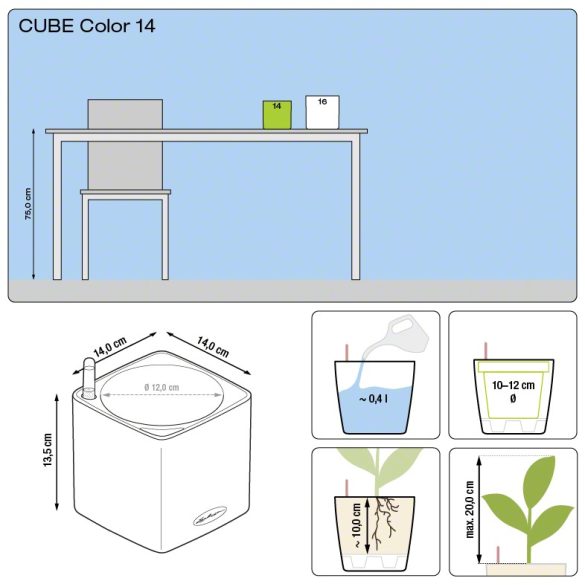 CUBE Color 14-16önöntözővel(puro)