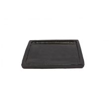 Luxor Linea ghiveci negru din ceramică 43x43x60 cm