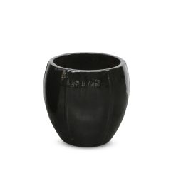 Luxor Couple fekete kerámia kaspó 40x40 cm