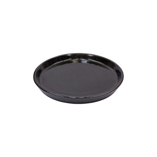 Luxor Pálma two ghiveci din ceramică neagră 65x65 cm