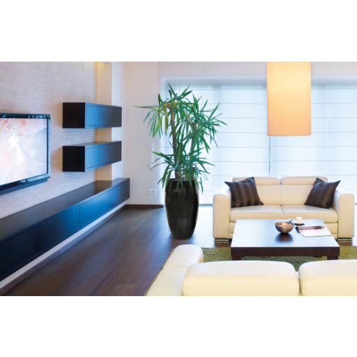 Luxor Moda ghiveci decorativ negru din ceramică 44x77 cm