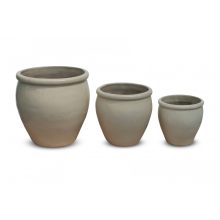 Luxor Pálma Bézs kerámia kaspó 65x65 cm 