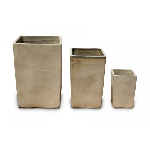 Luxor Linea Beige ceramic planter 30x49 cm