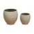Luxor Couple Beige ceramic planter 55x55 cm