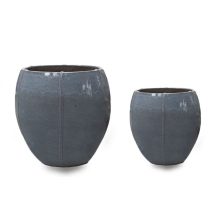 Luxor Couple Blue Gray ghiveci ceramic 40x40 cm