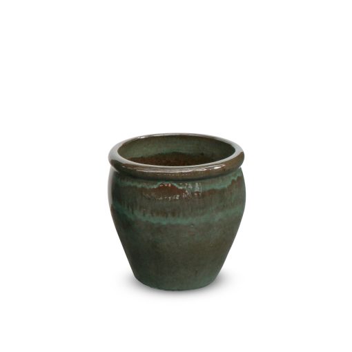 Luxor Pálma Rain Green kerámia kaspó 40x40 cm