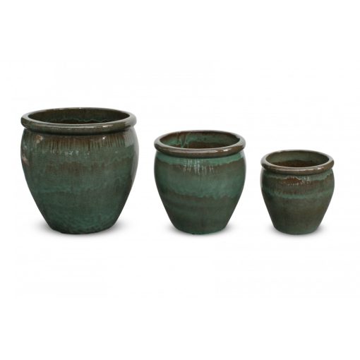 Luxor Pálma Rain Green ghiveci ceramic 50x50 cm