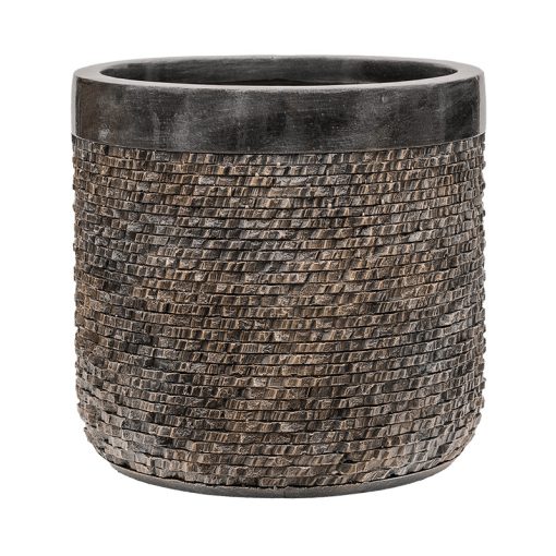 Luxe Lite Universe Layer Cylinder bronze kaspó