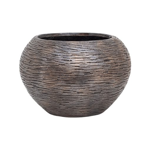 Luxe Lite Universe Wrinkle Globe bronze kaspó