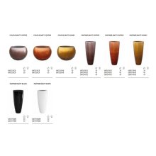 Metallic Partner Matt Copper ghiveci decorativ