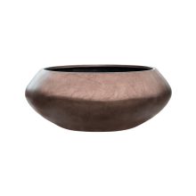 Metallic Silver leaf Bowl Ufo Matt Coffee ghiveci decorativ