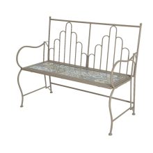 Kerti pad vasból mozaik mintával Toulouse 110x44x91 cm