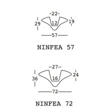Ninfea 57x29 cm