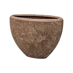  Polystone Rock Oval Plain kaspó