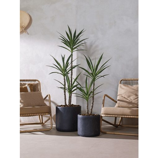 Raindrop Cylinder Anthracite ghiveci decorativ
