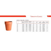 Vaso Alto magas agyagcserép
