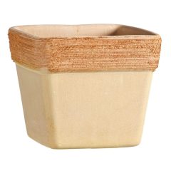 Vaso Quadro Graffiato 17cm