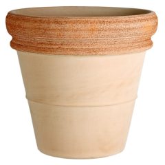 Vaso Doppio Bordo Graffiato Agyagcserép