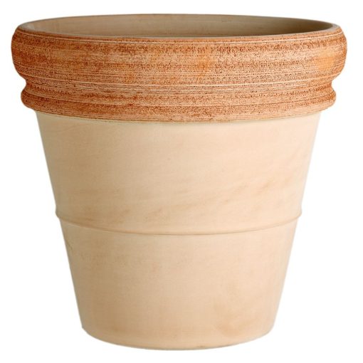 Vaso Doppio Bordo Graffiato Agyagcserép