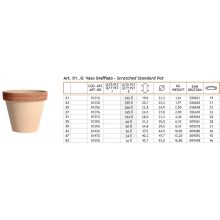 Vaso Graffiato agyagcserép