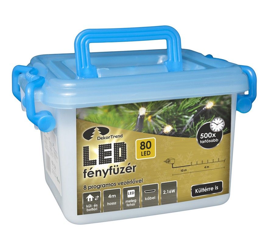 Kültéri LED Fényfüzér 80 égős Kültéri LED Fényfüzér 80 égős