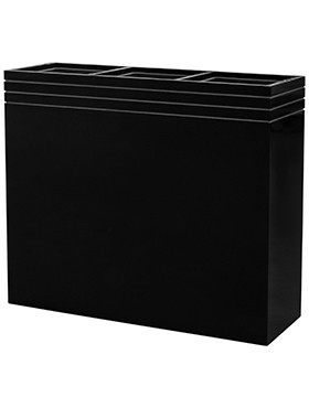 Line-Up Rectangle Planter Matt Black – 3 betéttel Line-Up Rectangle Planter Matt Black – 3 betéttel